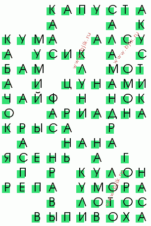 сканворд 822
