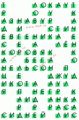 сканворд 1156
