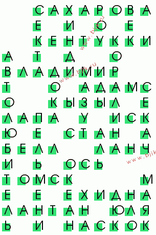 сканворд 1232