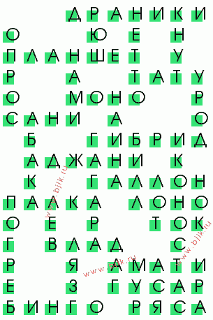 сканворд 1327