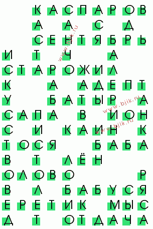 сканворд 1663