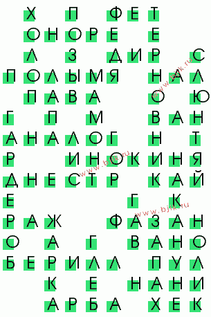 сканворд 1670