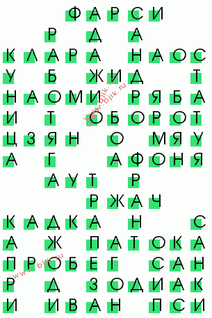 сканворд 1807