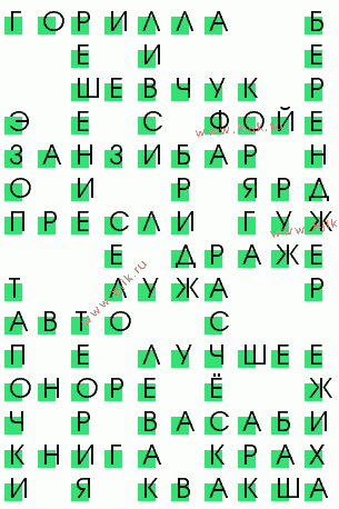 сканворд 1820