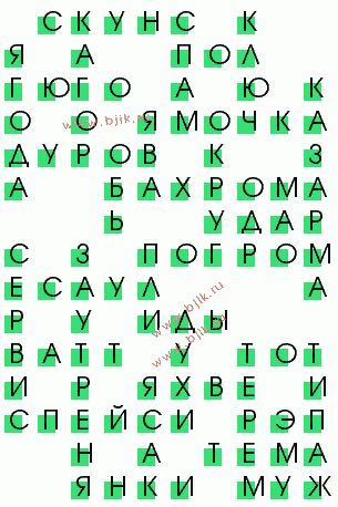 сканворд 2018