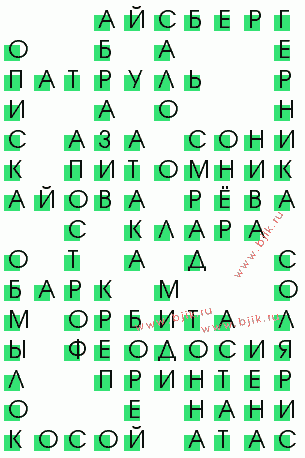 сканворд 2394