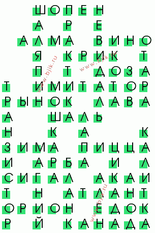 сканворд 2537