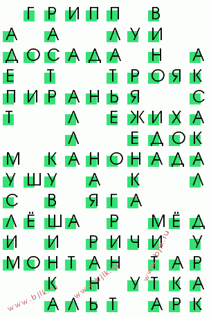 сканворд 3058
