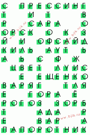 сканворд 3116