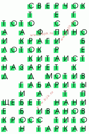 сканворд 3210