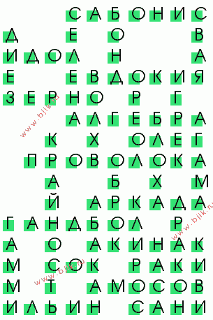 сканворд 3215