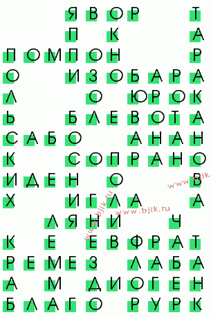 сканворд 3314