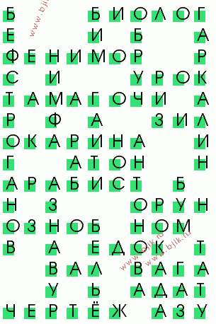 сканворд 3421