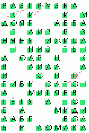 сканворд 3467