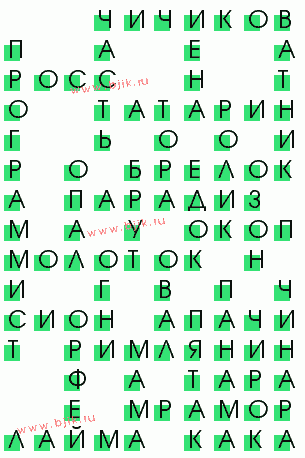 сканворд 3567