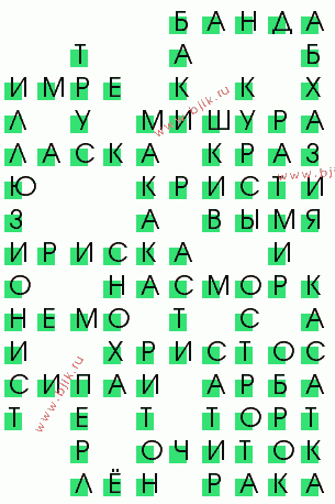 сканворд 3658