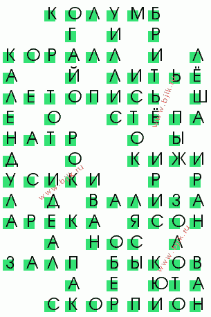 сканворд 3718