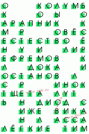 сканворд 3733