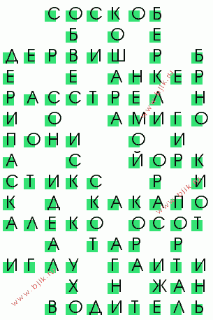 сканворд 3768