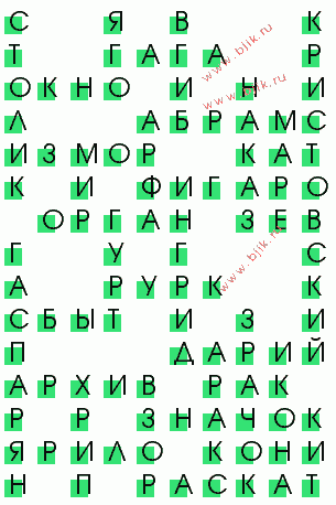 сканворд 3880
