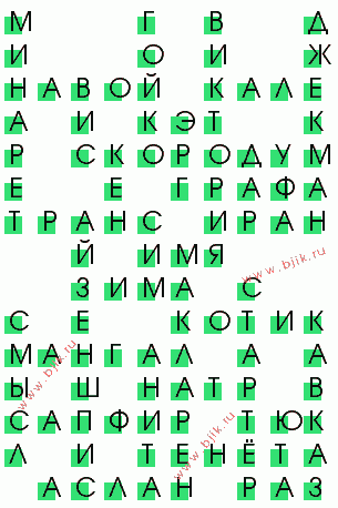 сканворд 4011