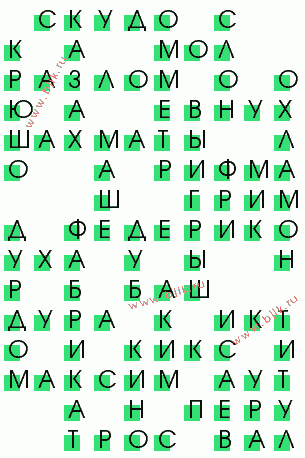 сканворд 4034