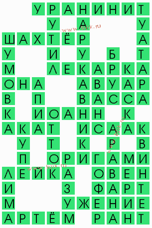 сканворд 4156