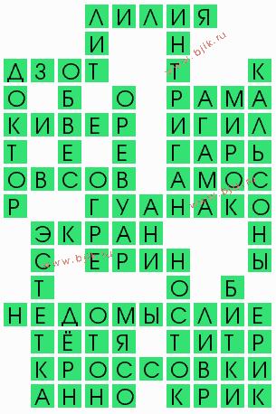 сканворд 4365