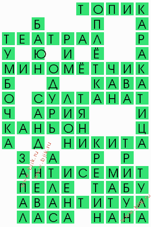 сканворд 4373