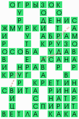 сканворд 4447