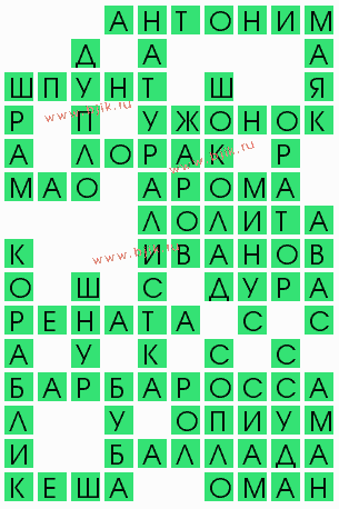 сканворд 4535