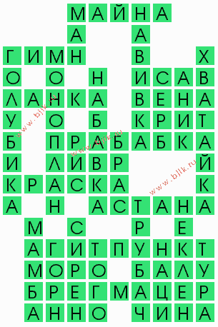 сканворд 4737