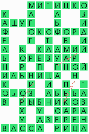 сканворд 4754