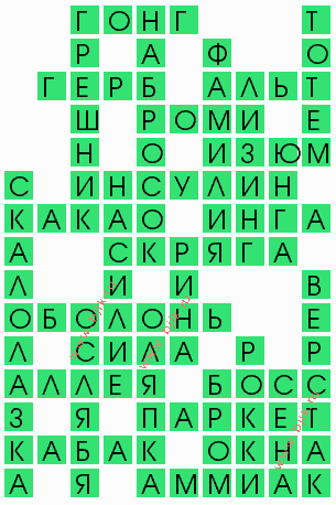 сканворд 4775