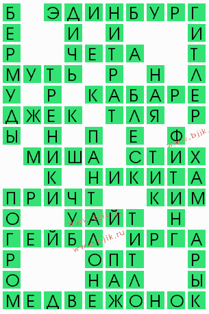 сканворд 4854