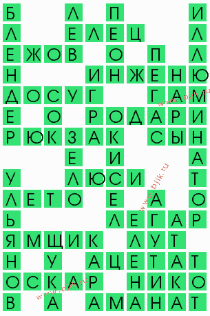 сканворд 4885