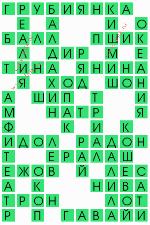сканворд 5025
