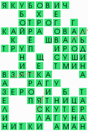 сканворд 5035