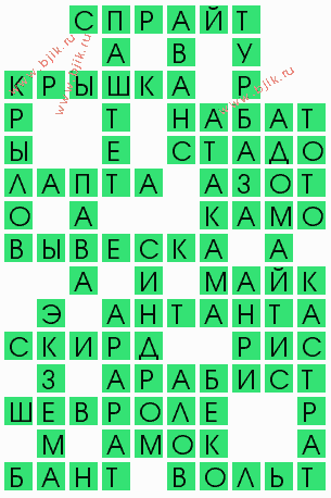 сканворд 5053