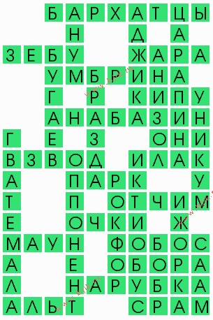 сканворд 5114