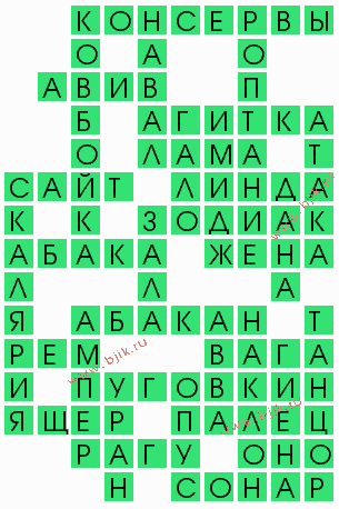сканворд 5116