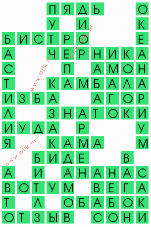 сканворд 5125