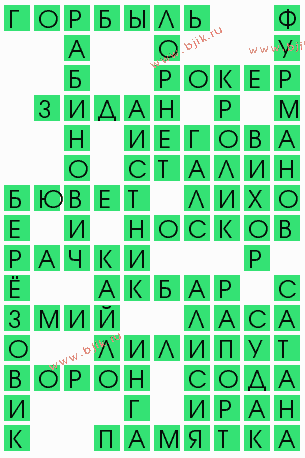 сканворд 5203