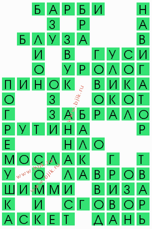 сканворд 5205