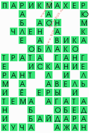 сканворд 5252