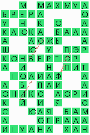 сканворд 5318