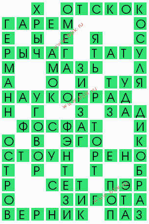 сканворд 5347