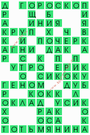 сканворд 5357