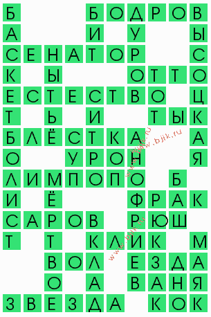 сканворд 5368
