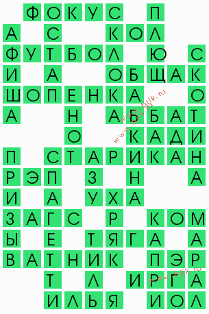 сканворд 5371